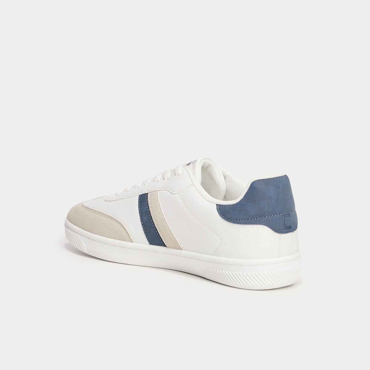 Tennis basses &agrave; lacets blanc homme