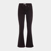 Jeans flare taille standard denim noir femme