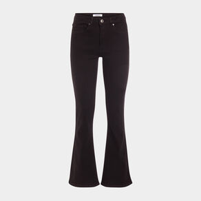 Jeans flare taille standard denim noir femme