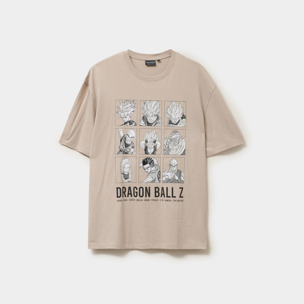 T-shirt manches courtes Dragon Ball Z gris clair homme