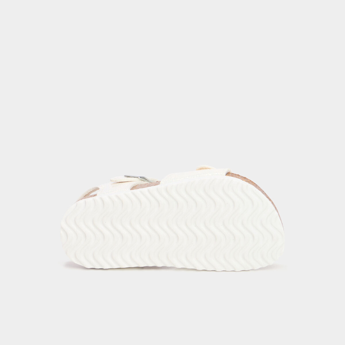Sandales à boucles plates blanc fille