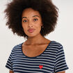 T-shirt allaitement manches courtes blanc femme maternit&eacute;