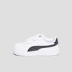Tennis basses à scratchs Puma Shuffle blanc garçon