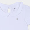 T-shirt col claudine manches ballons blanc bébé fille