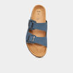 Mules avec boucles bleu marine homme