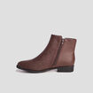 Bottines plates marron femme