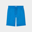 Short droit taille élastiquée à coulisse bleu garçon