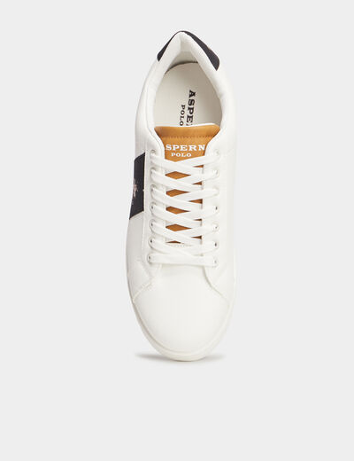 Tennis basses à lacets Aspern Polo blanc homme