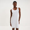 Chemise de nuit sans manches gris clair femme