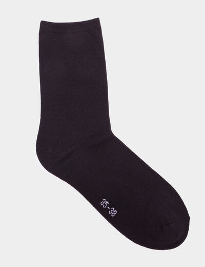 Lot 5 paires chaussettes coton gris mixte