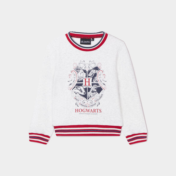 pull droit manches longues harry potter gris fille Pull droit manches longues Harry Potter gris fille