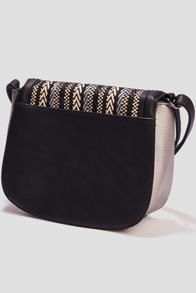 Sac besace arrondi sable femme