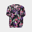T-shirt à manches courtes noir femme