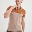 Polo manches courtes coton Creeks marron homme