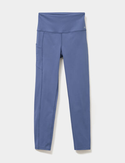 Legging de sport taille haute bleu foncé femme