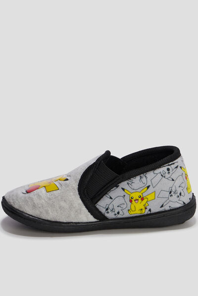 Chaussons sans-gêne Pokémon gris garçon
