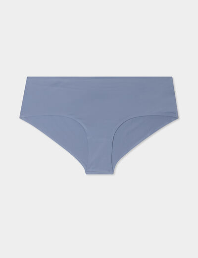 Shorty microfibre sans coutures bleu gris femme