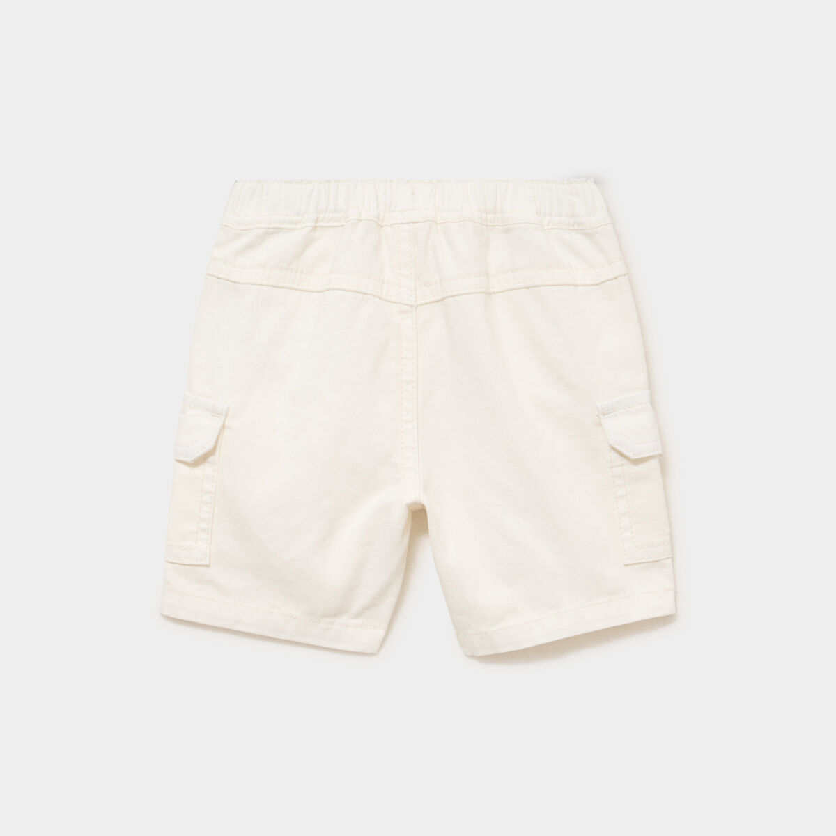 Bermuda cargo coton ecru b&eacute;b&eacute; gar&ccedil;on