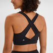 Brassi&egrave;re de sport ajust&eacute;e dos nageur noir femme