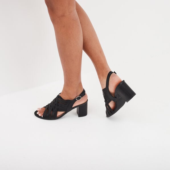 sandales multibrides a talons mosquitos noir femme Sandales multibrides à talons Mosquitos noir femme