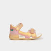 Sandales en cuir Kickers Binsia rose fille