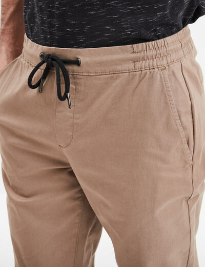 Pantalon jogpant taupe homme