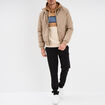 Blouson zipp&eacute; col montant Creeks taupe homme