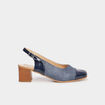 Escarpins pied large Confortissimo bleu marine femme