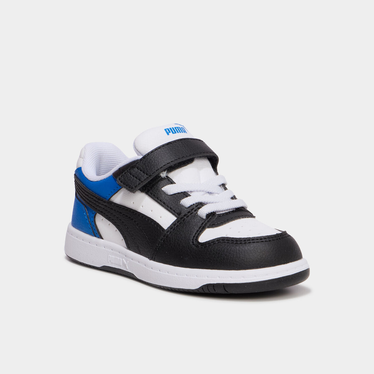 Baskets &agrave; scratchs Puma Rebound Slam bleu electrique gar&ccedil;on
