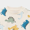 Sweat molletonn&eacute; manches longues ecru b&eacute;b&eacute; gar&ccedil;on