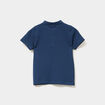Polo manches courtes à détail brodé bleu marine garçon
