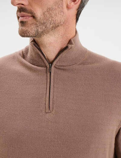 Pull camionneur manches longues gris homme