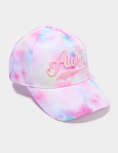Casquette d&eacute;tails brod&eacute;s multicolore fille