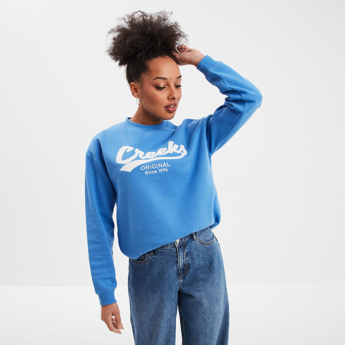 Sweat Col Rond Coogi Bleu Bébé Taille M - 100% Coton, Neuf Avec étiquettes