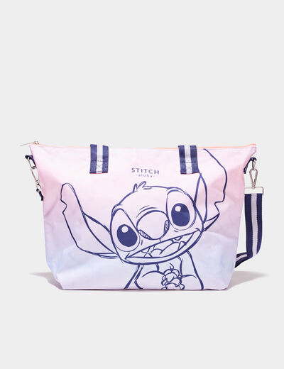 Sac cabas avec bandoulière Stitch multicolore femme