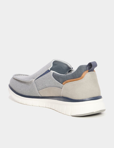 Chaussures bateau gris homme