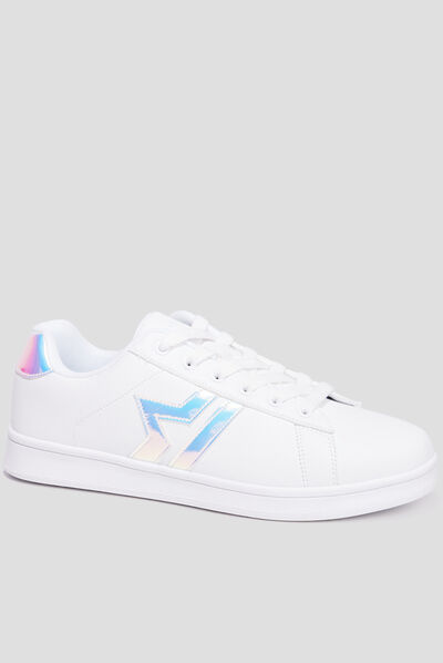 Tennis basses à lacets Creeks Iconik blanc femme
