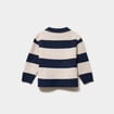 Pull col polo manches longues beige b&eacute;b&eacute; gar&ccedil;on
