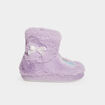 Chaussons bottines Reine des neiges mauve fille