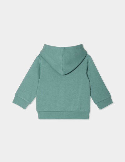 Sweat à capuche hoodie Creeks vert canard bébé garçon