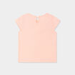 Ensemble 2 pièces t-shirt et short coton rose fluo bébé fille