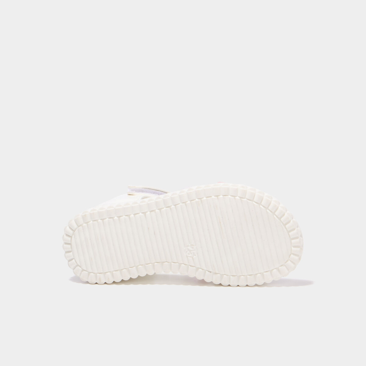 Sandales brides crois&eacute;es semelle souple blanc fille