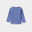 T-shirt col tunisien manches longues bleu lavande bébé garçon