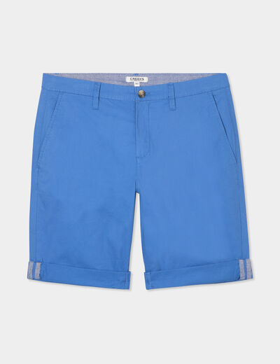 Short chino slim Creeks bleu homme