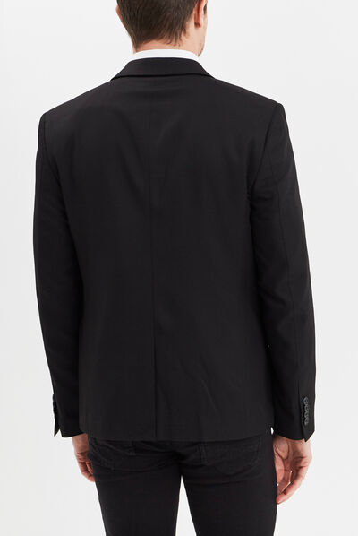 Veste de costume droite noir homme