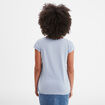 T-shirt col v poche poitrine Creeks bleu clair femme