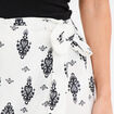 Jupe-short fluide noir femme