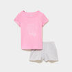 Ensemble pyjama short et t-shirt coton rose fille