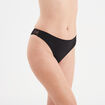 Tanga avec micro dentelle noir femme
