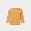 T-shirt &eacute;paule boutonn&eacute;e coton jaune moutarde b&eacute;b&eacute; gar&ccedil;on